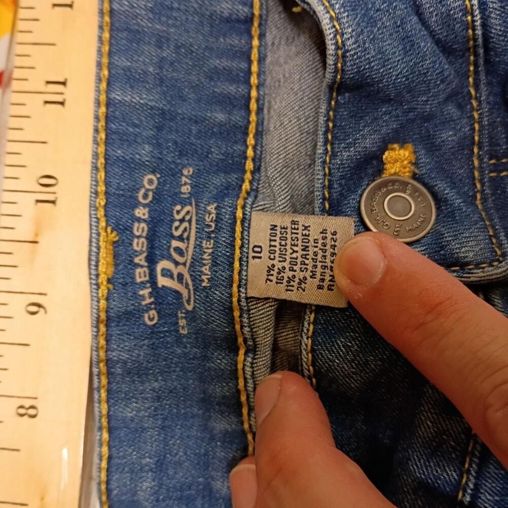 G.H. Bass & Co. blue denim jeans Size 10 #denim